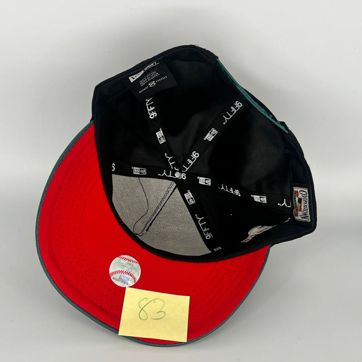 Black Green Athletics 30 years Anniversary Side Patch New Era MLB 9Fifty Snapback Hat