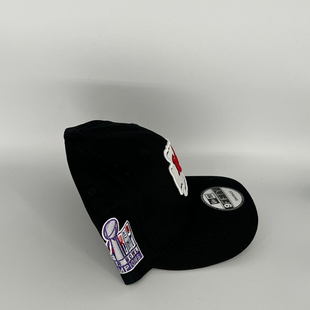 Black Kansas City Chiefs Super Bowl Champions Side Patch New Era NFL 9Fifty Snapback Hat