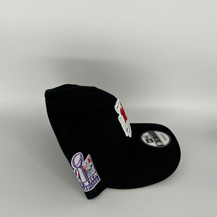 Black Kansas City Chiefs Super Bowl Champions Side Patch New Era NFL 9Fifty Snapback Hat