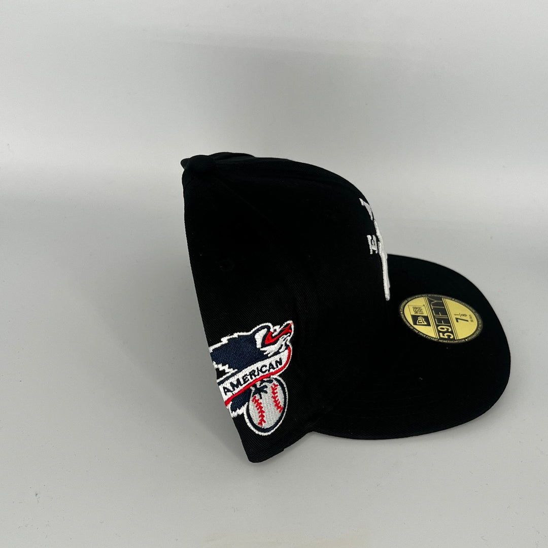 Black New York Yankees American Side Patch New Era MLB 59Fifty Fitted Hat
