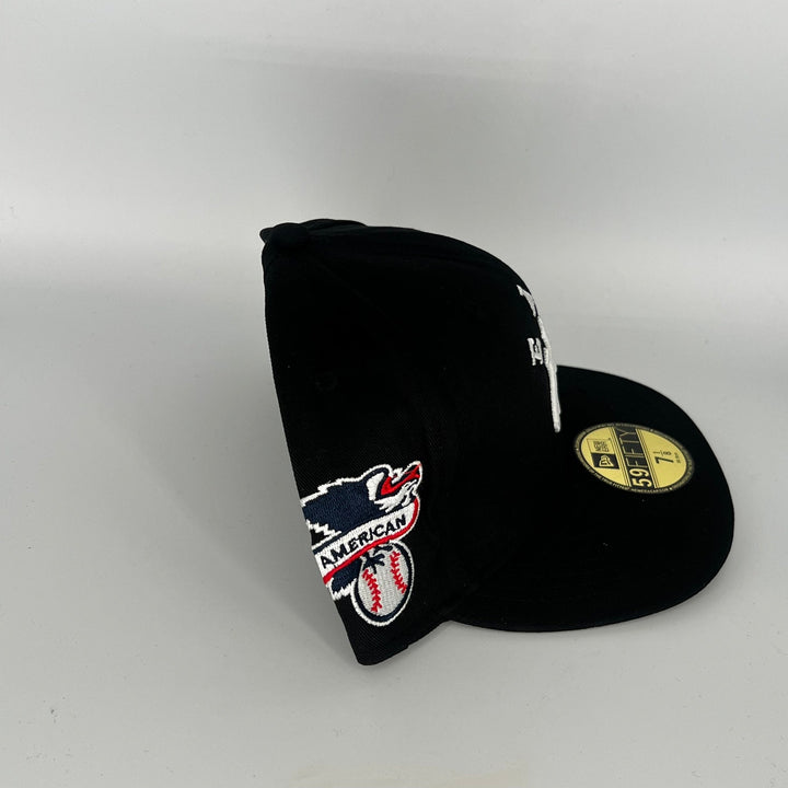 Black New York Yankees American Side Patch New Era MLB 59Fifty Fitted Hat