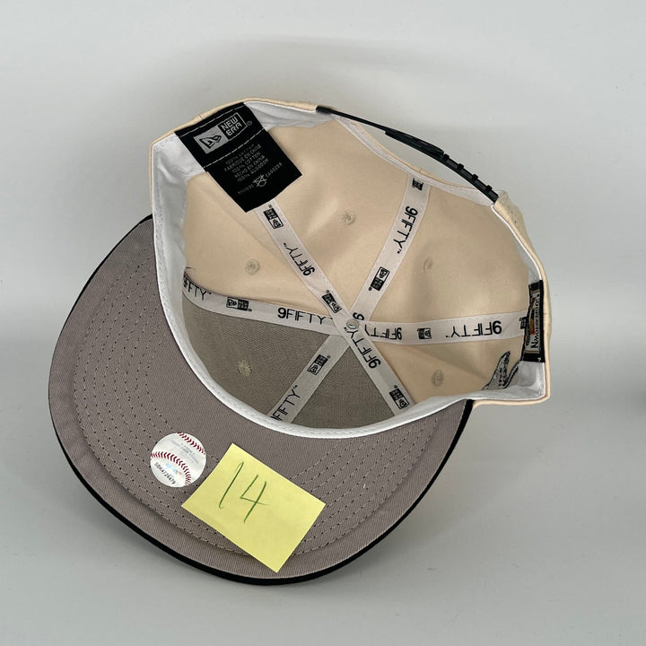 Khaki Black Baltimore Orioles  A.L. Side Patch New Era MLB 9Fifty Snapback Hat