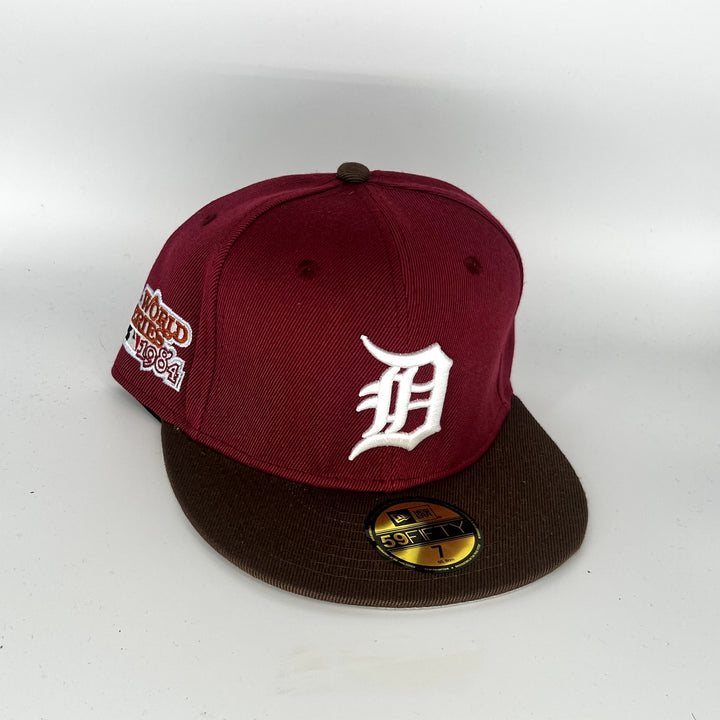 Maroon Brown Detroit Tigers 1984 WS SP New Era MLB 59Fifty Fitted Hat