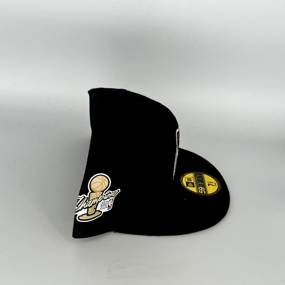 Black Boston Celtics 23/24 Champions SP New Era NBA 59Fifty Fitted Hat