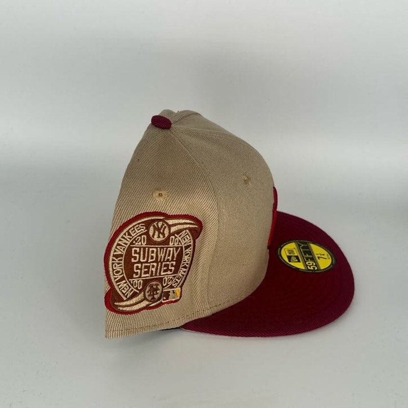 Brown Red New York Yankees New Era MLB 59Fifty Fitted Hat
