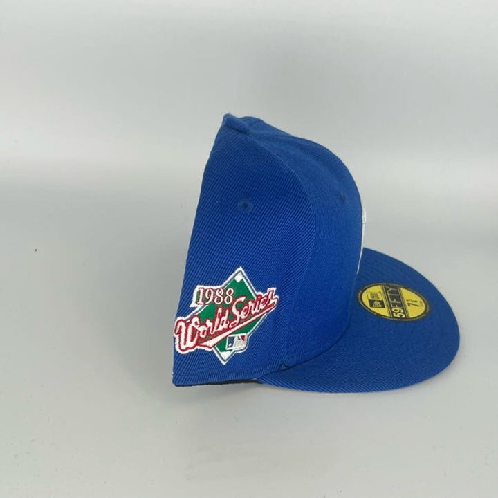 Size 71/4 Blue Los Angeles Dodgers New Era MLB 59Fifty Fitted Hat