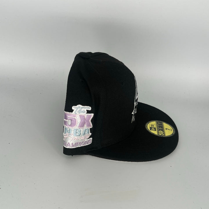 Black San Antonio Spurs New Era NBA 59Fifty Fitted Hat