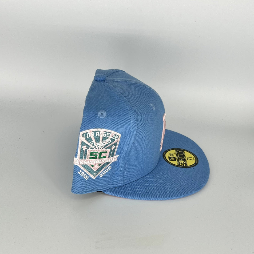 Blue Los Angeles Dodgers 50TH Anniversary SP New Era MLB 59Fifty Fitted Hat