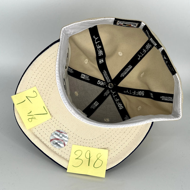 Brown Navy Blue  Sugar Skull Los Angeles Dodgers New Era MLB 59Fifty Fitted Hat