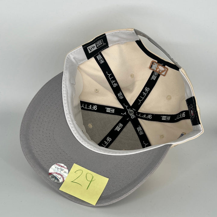 White/Grey Los Angeles Dodgers 2024 Series World Champions LA Side Patch New Era MLB 9Fifty Snapback Hat