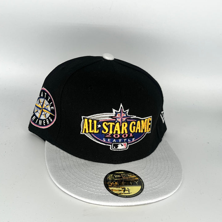 Black White Seattle Mariners 2001 ASG New Era MLB 59Fifty Fitted Hat