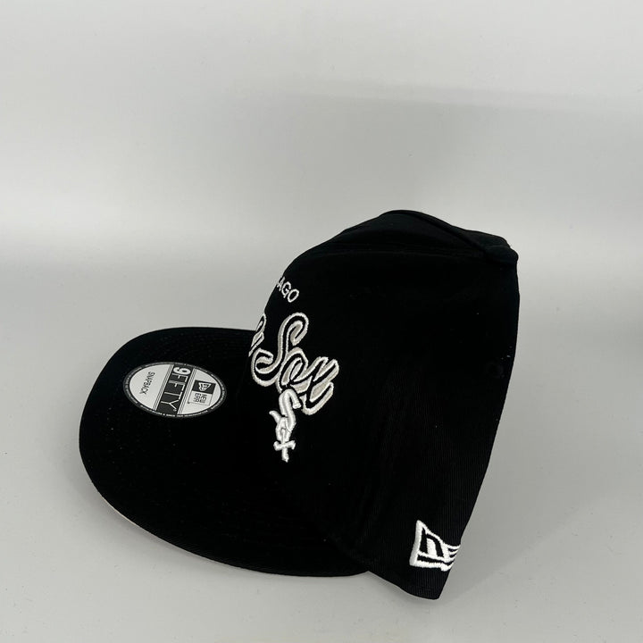 Black Chicago White Sox 95 Years White Sox Side Patch New Era MLB 9Fifty Snapback Hat