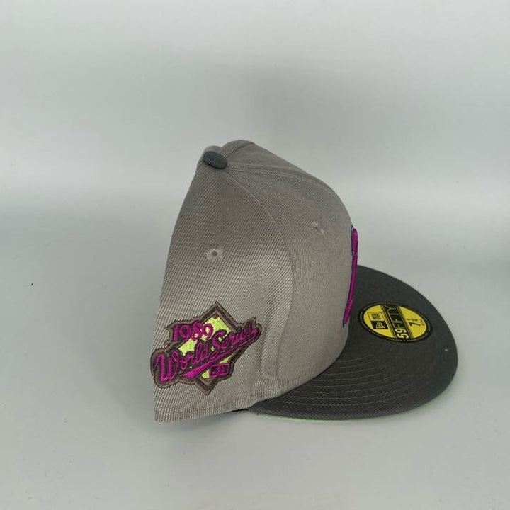 Gray Athletics New Era MLB 59Fifty Fitted Hat