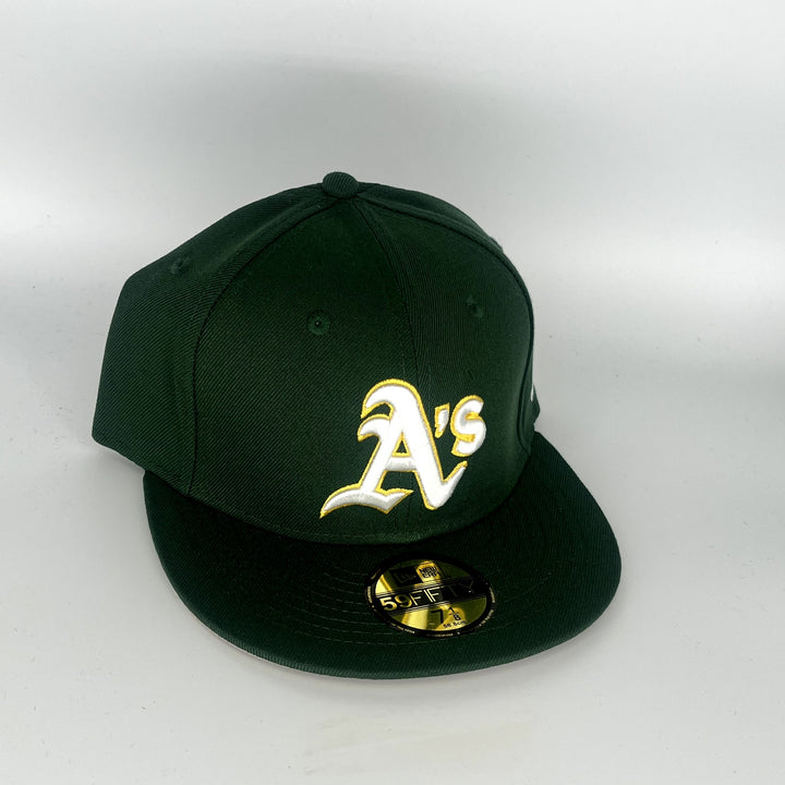 Green Athletics New Era MLB 59Fifty Fitted Hat