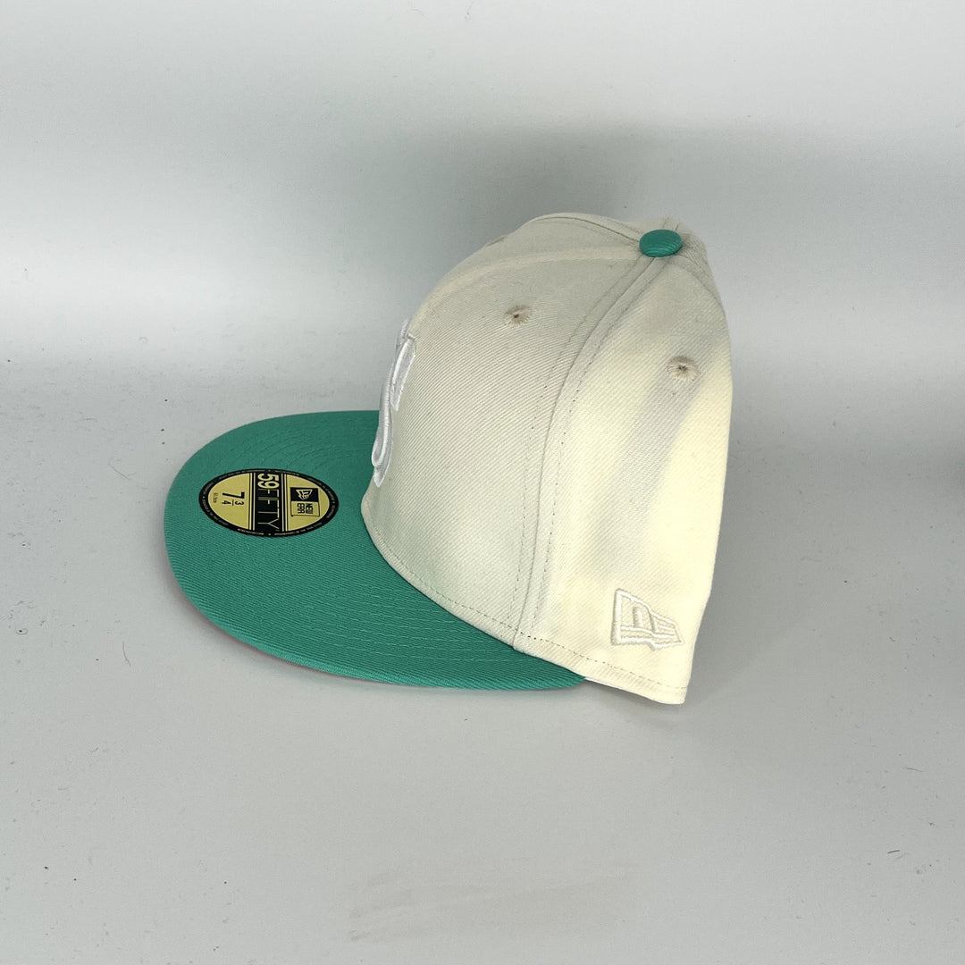 White Green Seattle Mariners 30TH Anniversary New Era MLB 59Fifty Fitted Hat