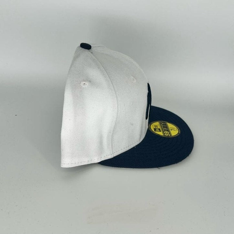 White Black New York Yankees New Era MLB 59Fifty Fitted Hat
