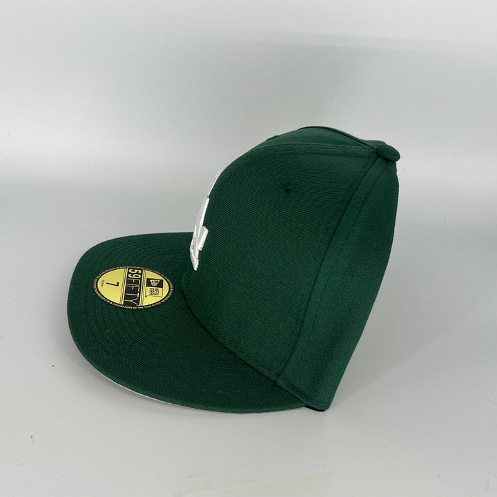 Green Los Angeles Dodgers 50th Anniversary Side Patch New Era MLB 59Fifty Fitted Hat