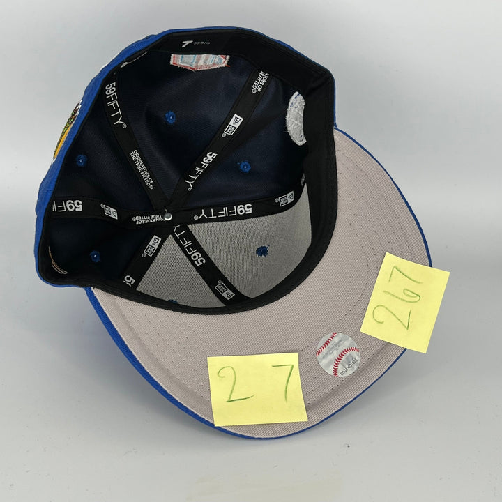 Blue Los Angeles Dodgers Logo Side Patch New Era MLB 59Fifty Fitted Hat