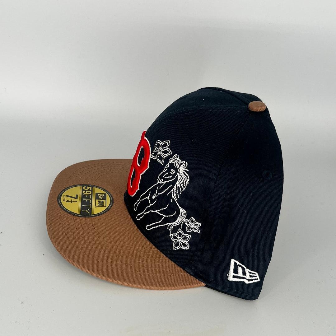 Black Brown Boston Red Sox Fenway Park Side Patch New Era MLB 59Fifty Fitted Hat