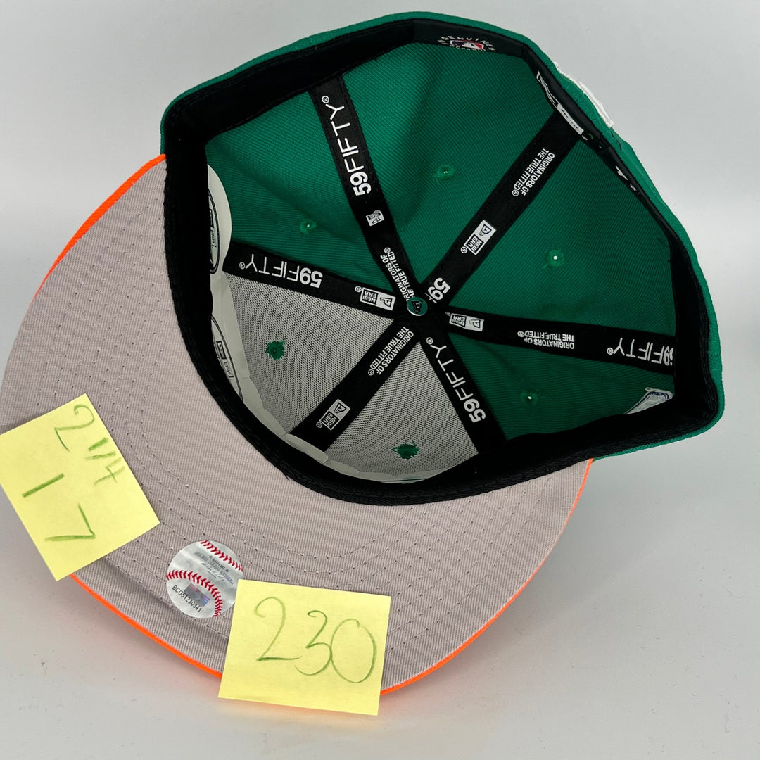 Green Orange Los Angeles Dodgers  2023 Undefeated West Coast Side Patch New Era MLB 59Fifty Fitted Hat