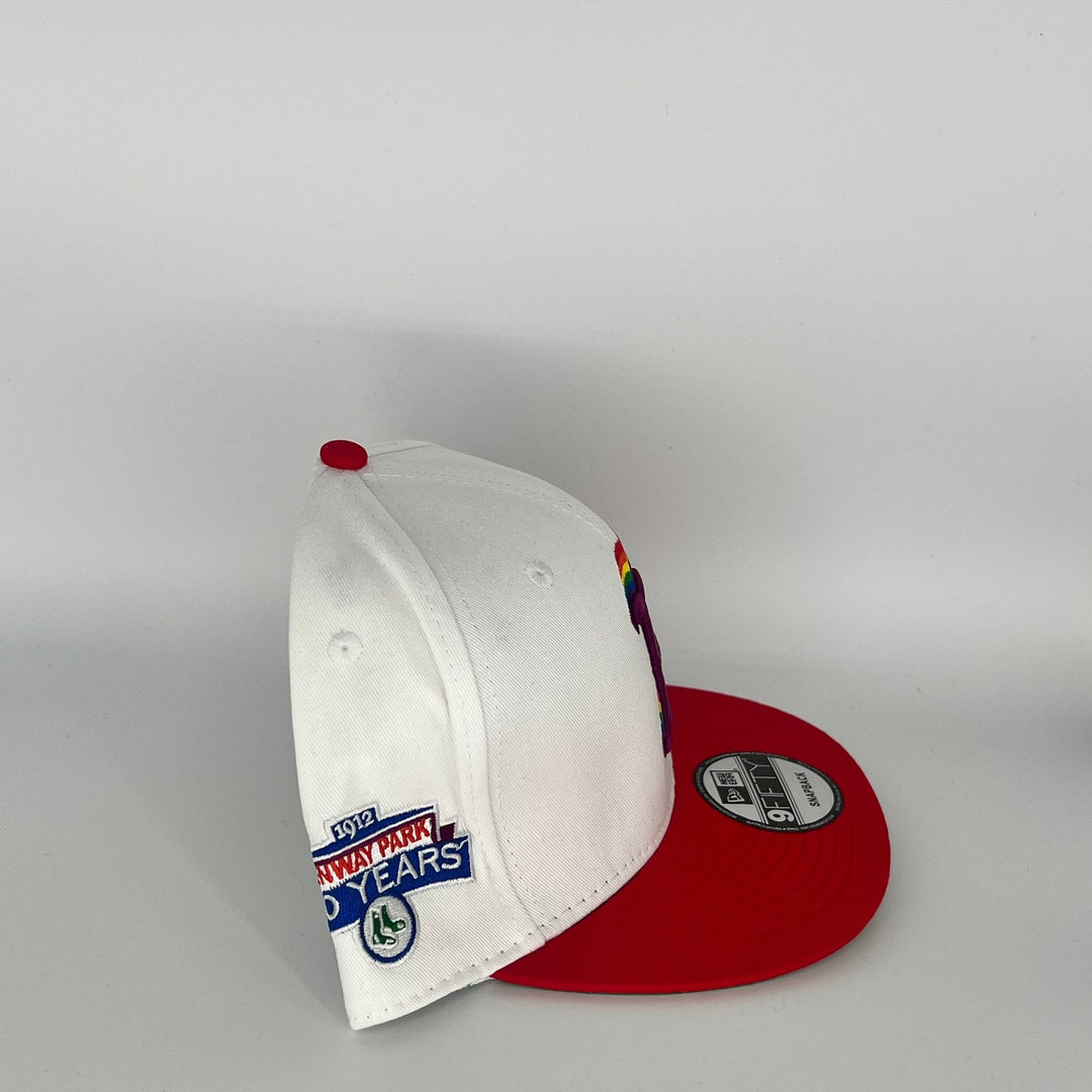 White/Red Boston Red Sox 1912 WAY PARK 100 YEARS  Side Patch New Era MLB 9Fifty Snapback Hat