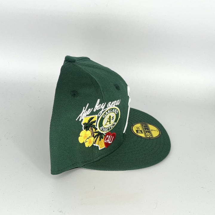 Green Athletics New Era MLB 59Fifty Fitted Hat
