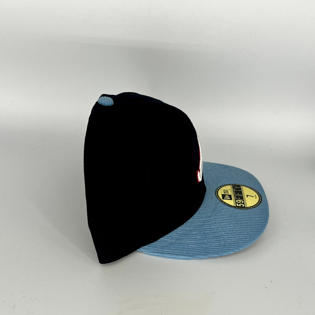 Black Blue Atlanta Braves New Era MLB 59Fifty Fitted Hat