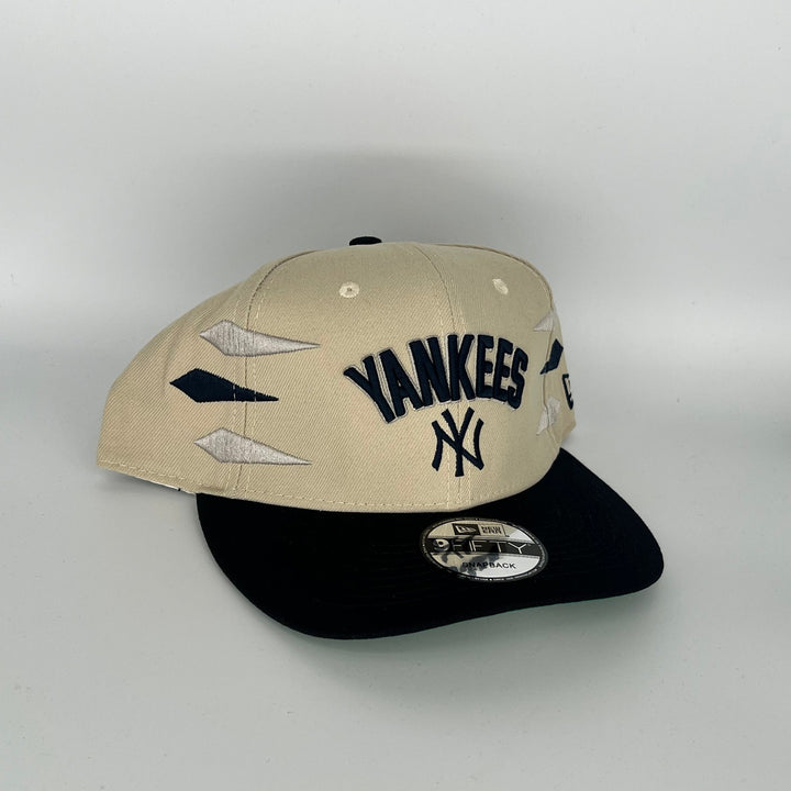 Cream Black New York Yankees New Era MLB 9Fifty Snapback Hat