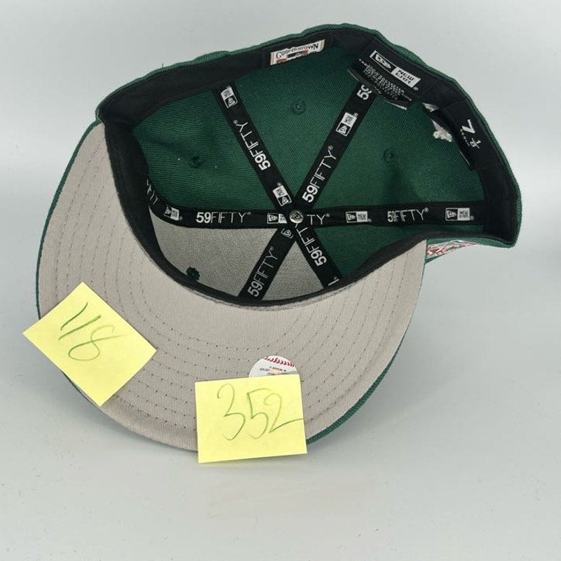 Green Athletics New Era MLB 59Fifty Fitted Hat