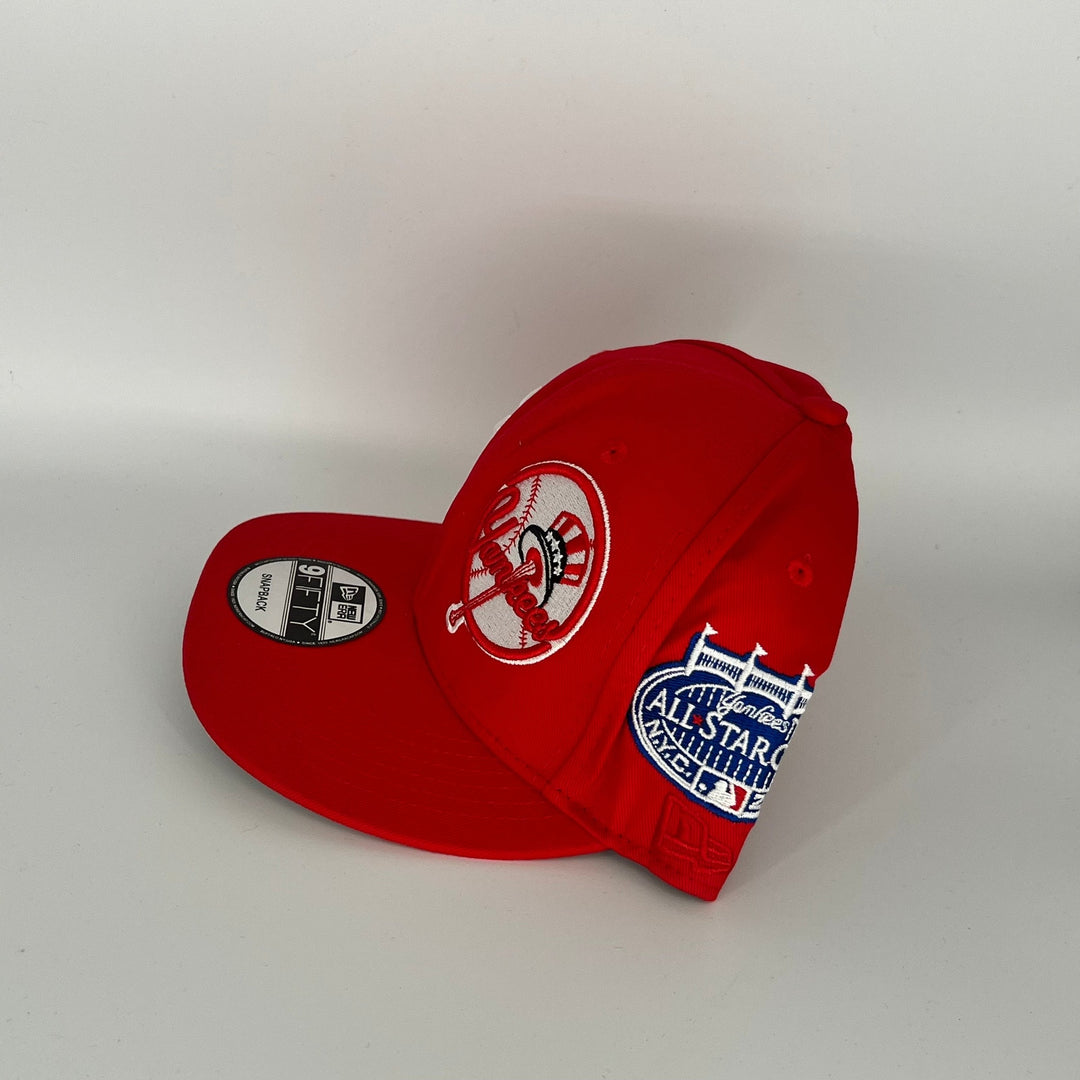 Red New York Yankees 1996 World Series All Star Game Side Patch New Era MLB 9Fifty Snapback Hat