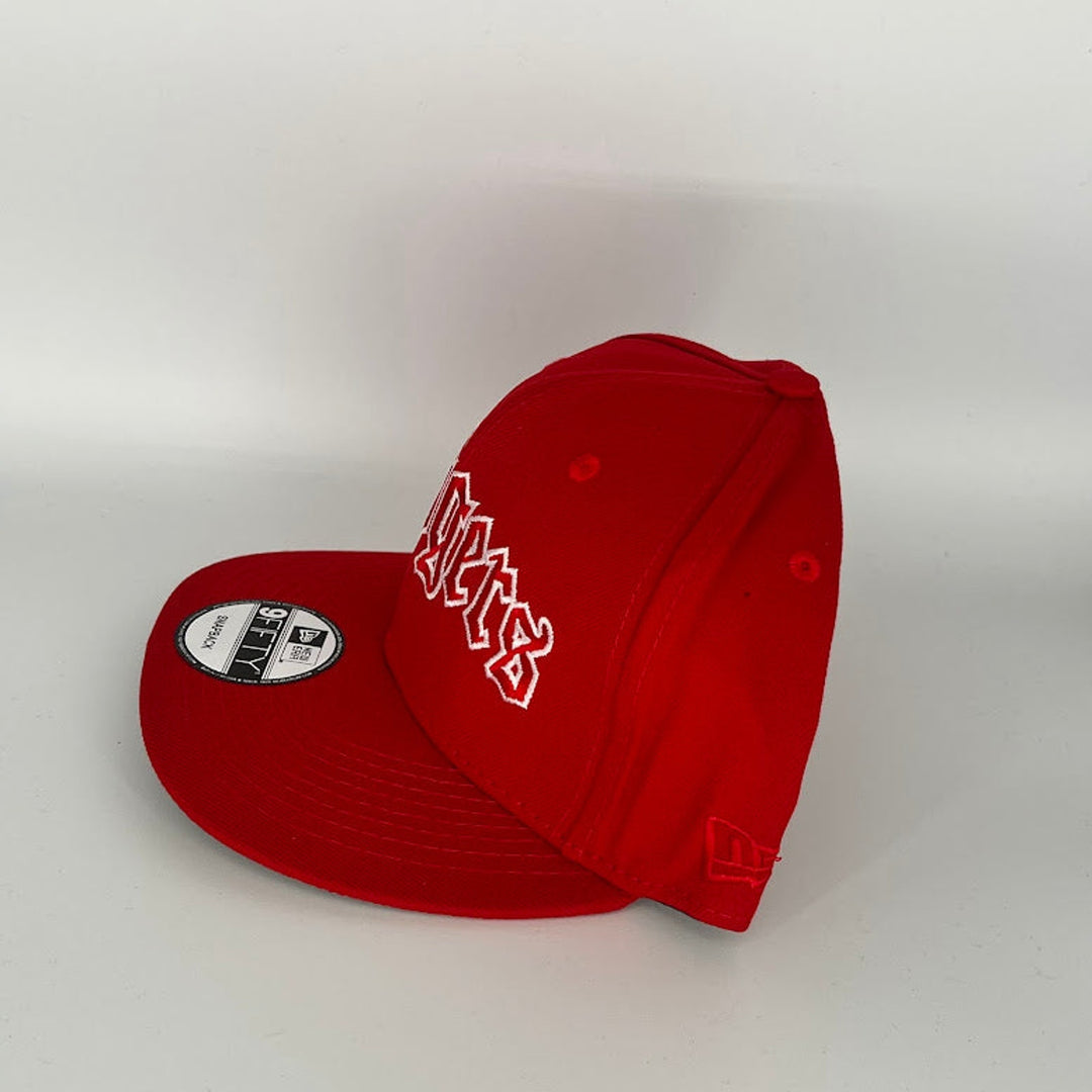 Red Los Angeles Dodgers 1981 World Series Side Patch New Era MLB 9Fifty Snapback Hat