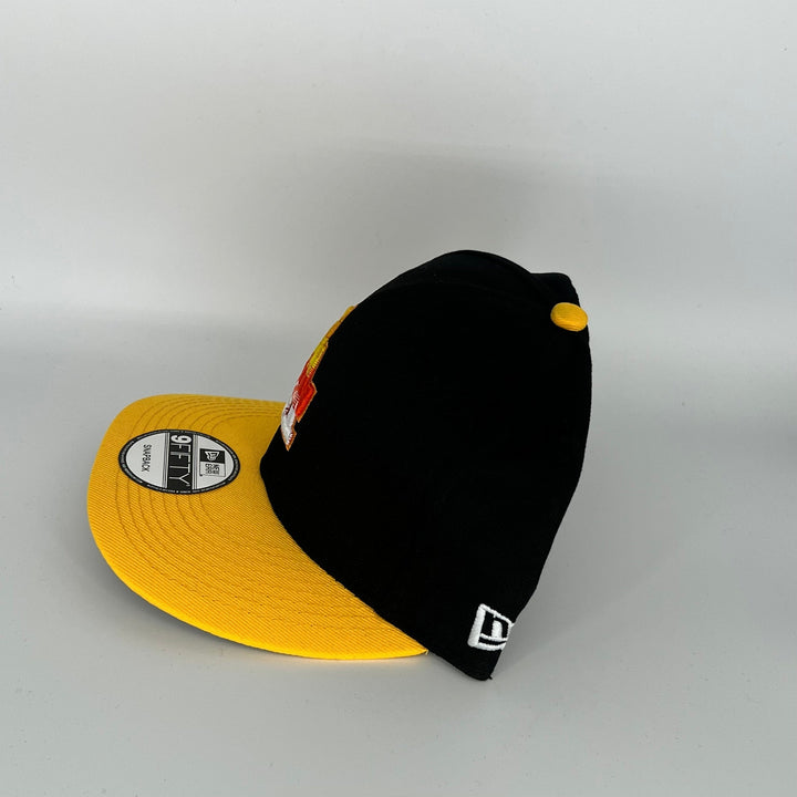 Black Yellow Los Angeles Dodgers 60th Anniversary Side Patch New Era MLB 9Fifty Snapback Hat
