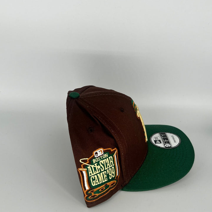 Brown/Green  Boston Red Sox Boston All Star Game '99 Side Patch New Era MLB 9Fifty Snapback Hat