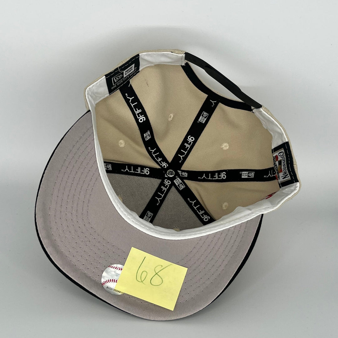Khaki Brown Texas Rangers T 2020 Inaugural Season Side Patch New Era MLB 9Fifty Snapback Hat