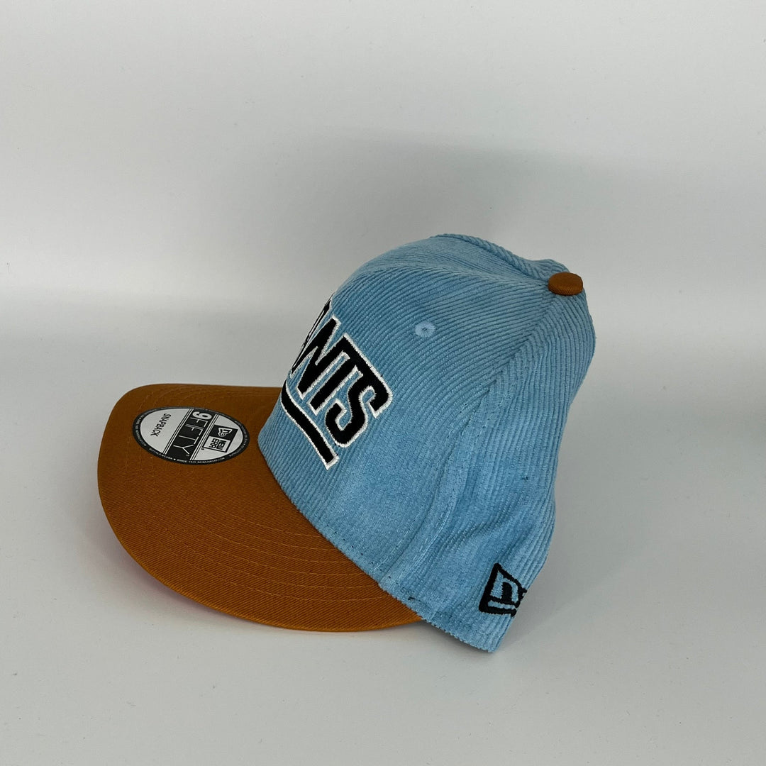Blue Brown New York Giants 90 Season NY Side Patch New Era MLB 9Fifty Snapback Hat