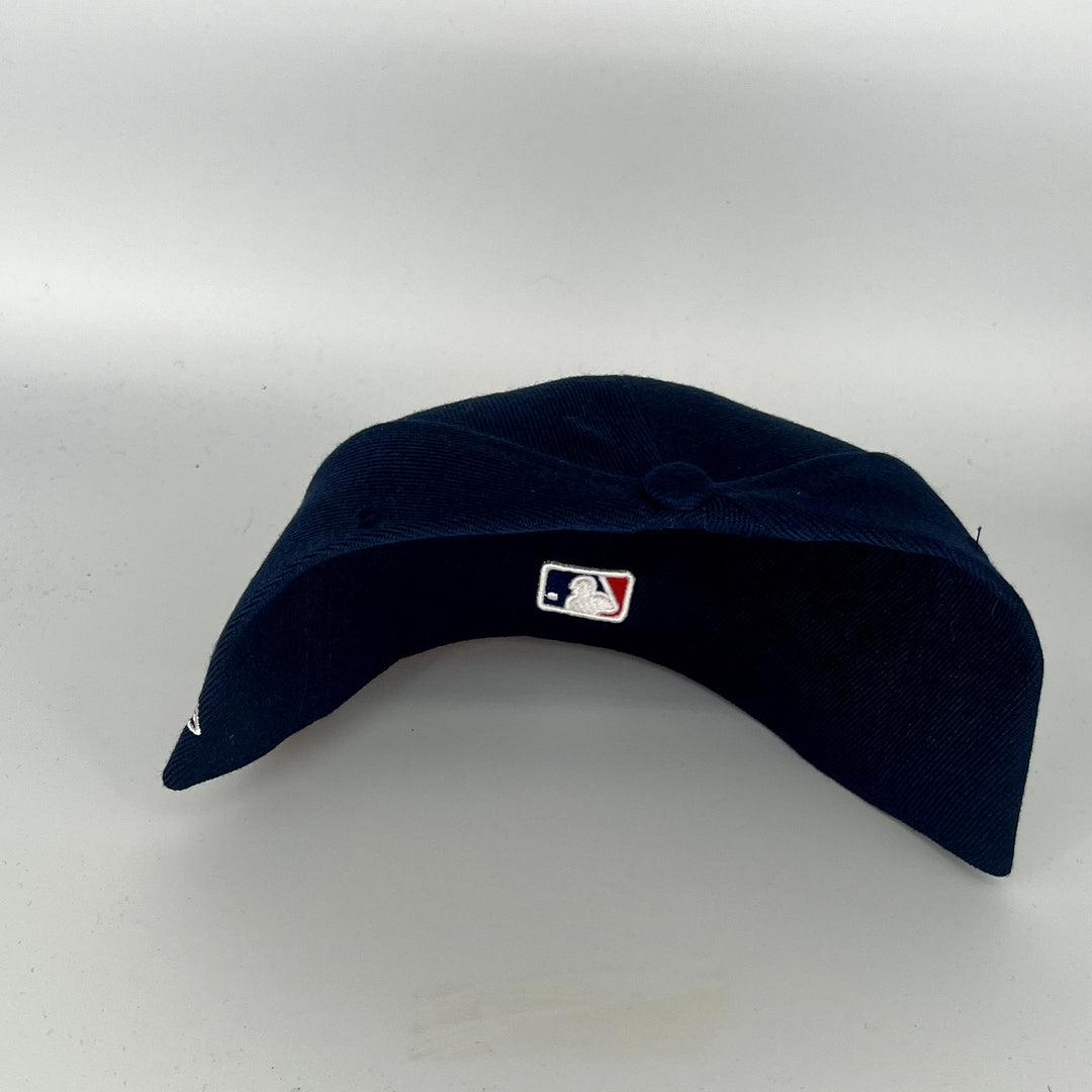 Nay Blue Gray Cleveland Indians Chief Wahoo New Era MLB 59Fifty Fitted Hat