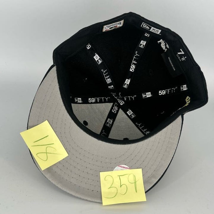 Black Atlanta Braves New Era MLB 59Fifty Fitted Hat