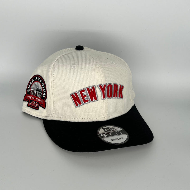 White Black New York Mets 1964.2008 Shea Stadium Side Patch New Era MLB 9Fifty Snapback Hat