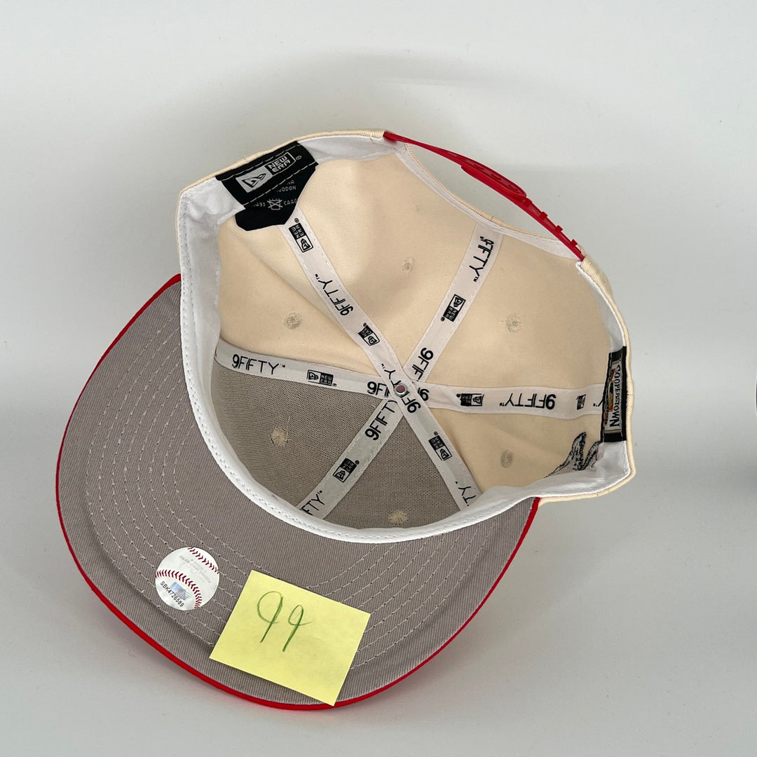 Khaki Red Minnesota Twins A.L. Side Patch New Era MLB 9Fifty Snapback Hat