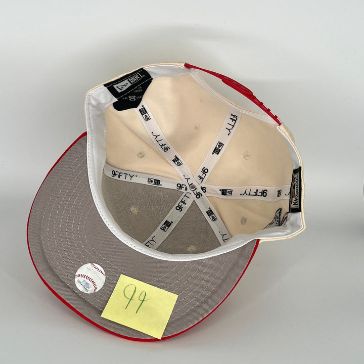 Khaki Red Minnesota Twins A.L. Side Patch New Era MLB 9Fifty Snapback Hat