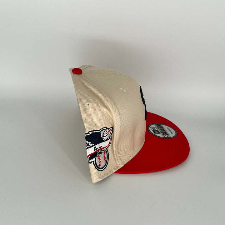 Khaki Red Chicago White Sox A.L Side Patch New Era MLB 9Fifty Snapback Hat