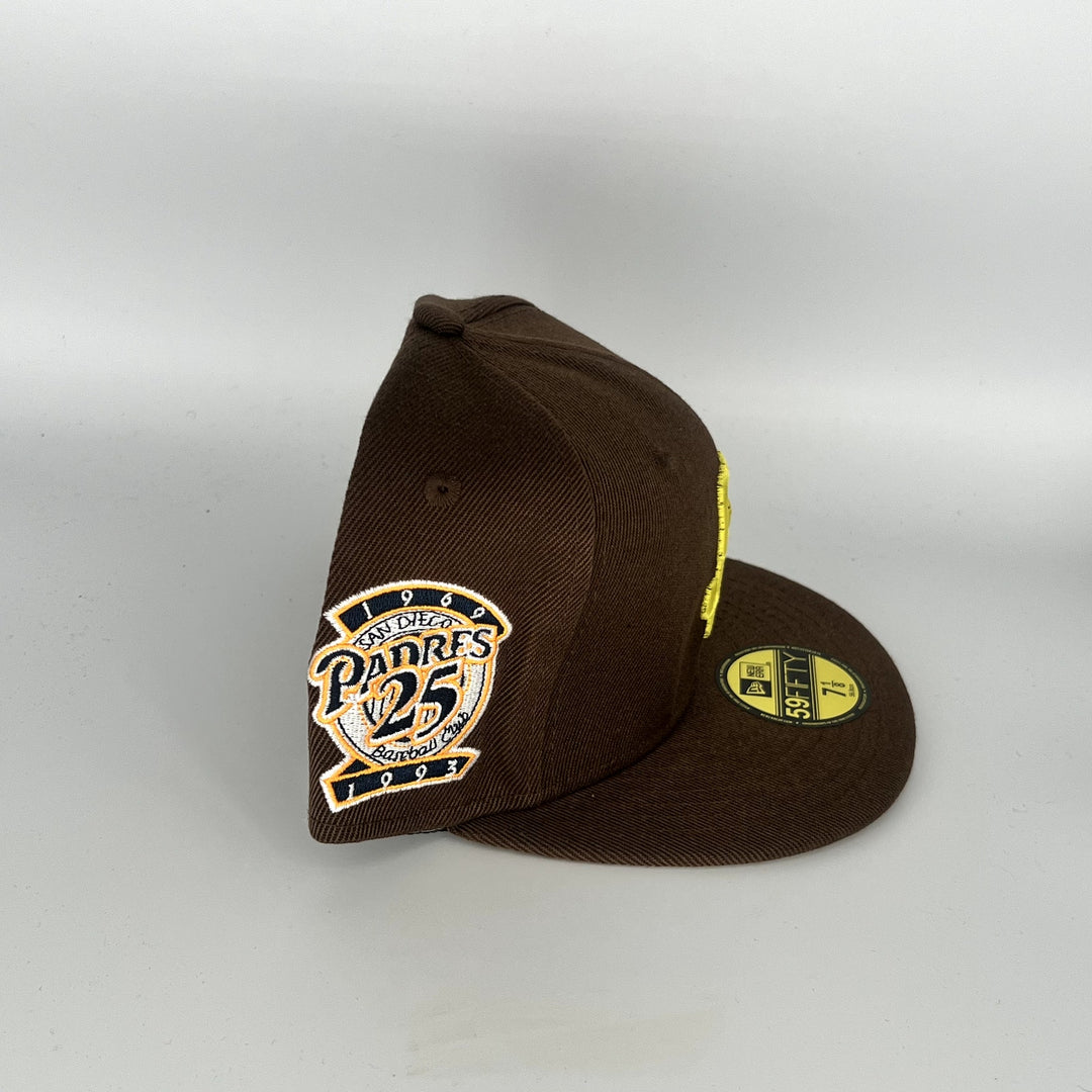 Brown San Diego Padres 25TH Anniversary SP New Era MLB 59Fifty Fitted Hat