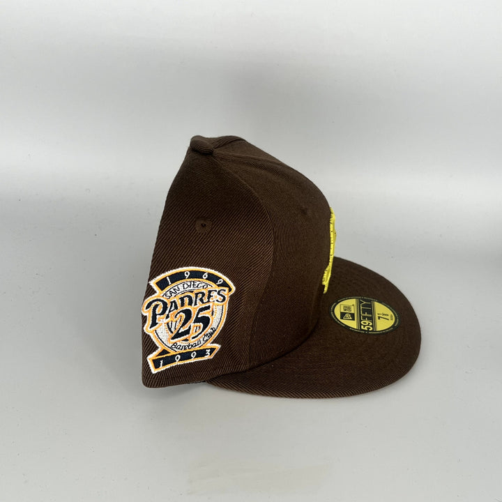Brown San Diego Padres 25TH Anniversary SP New Era MLB 59Fifty Fitted Hat