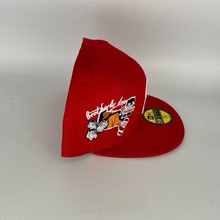 Red Philadelphia Phillies New Era MLB 59Fifty Fitted Hat