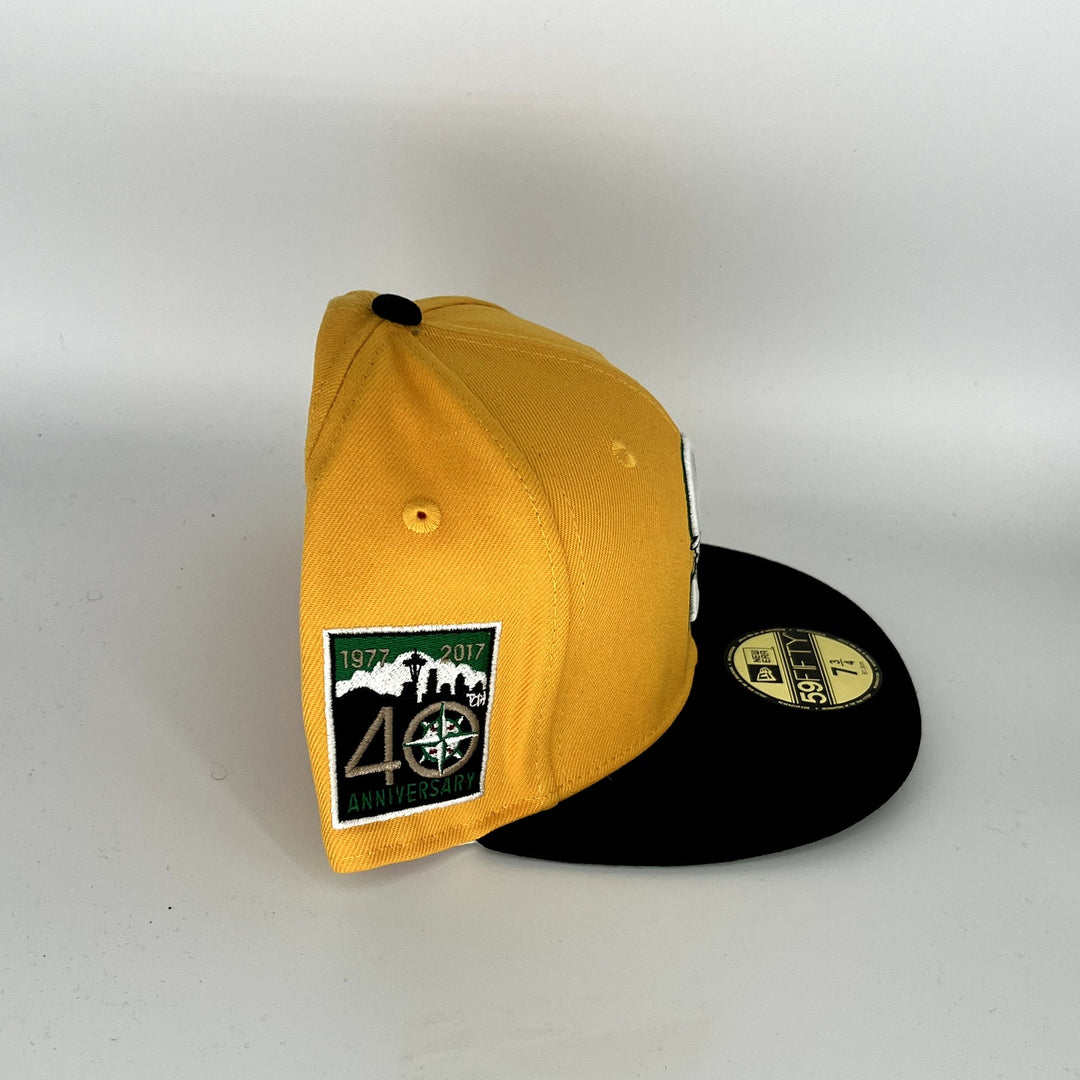 Orange Black Seattle Mariners New Era MLB 59Fifty Fitted Hat