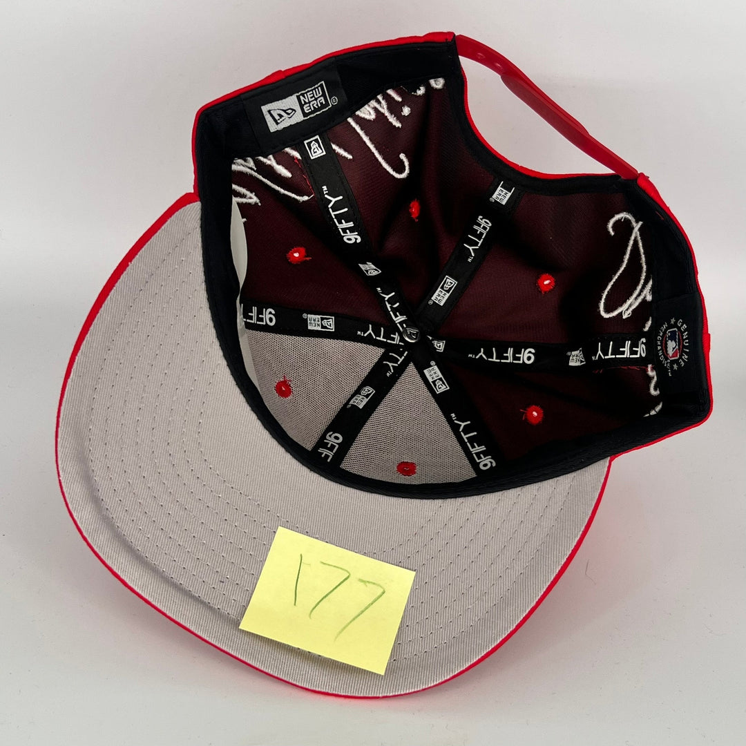 Red Los Angeles Dodgers 2020 World Series Champions Side Patch New Era MLB 9Fifty Snapback Hat