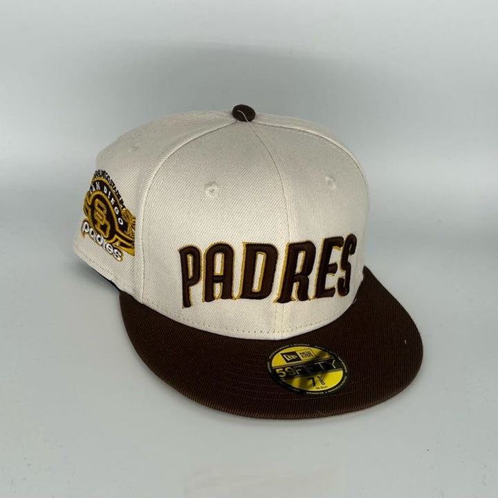 White Brown San Diego Padres New Era MLB 59Fifty Fitted Hat