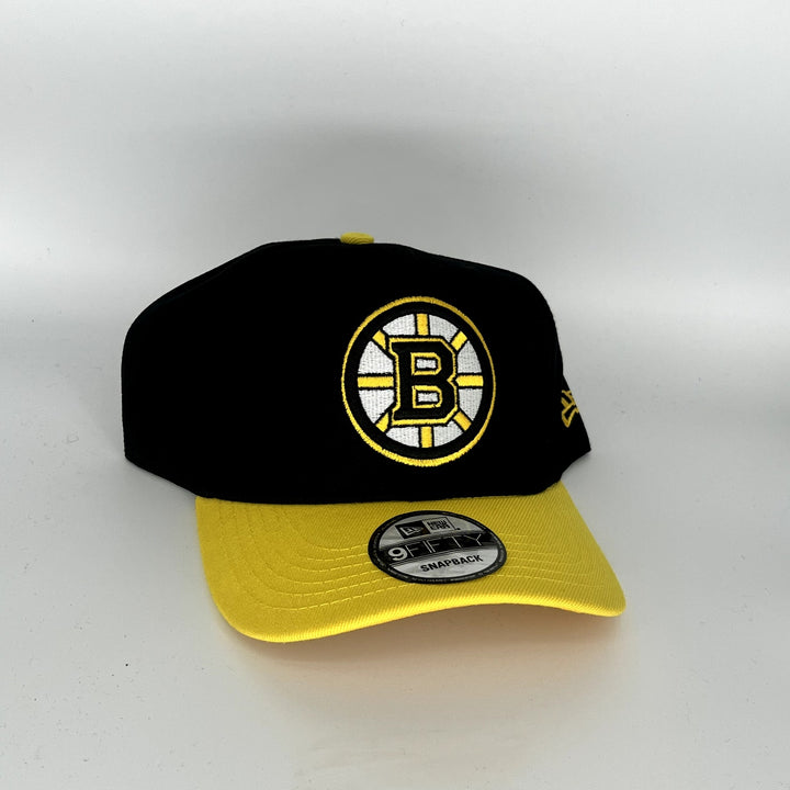 Black Yellow Boston Bruins New Era NHL 9Fifty Snapback Hat