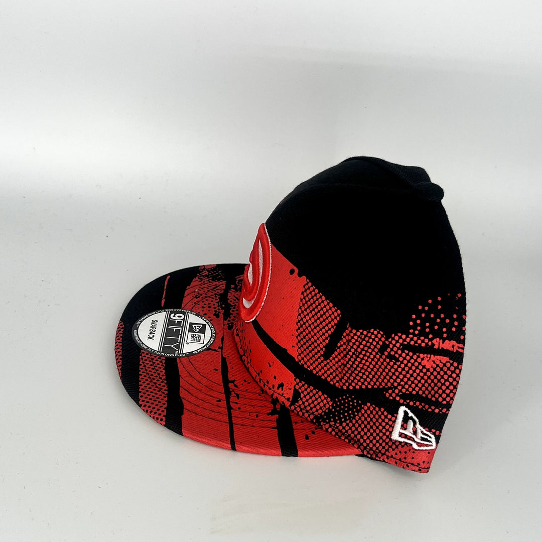 Black Red Atlanta Hawks New Era NBA 9Fifty Snapback Hat