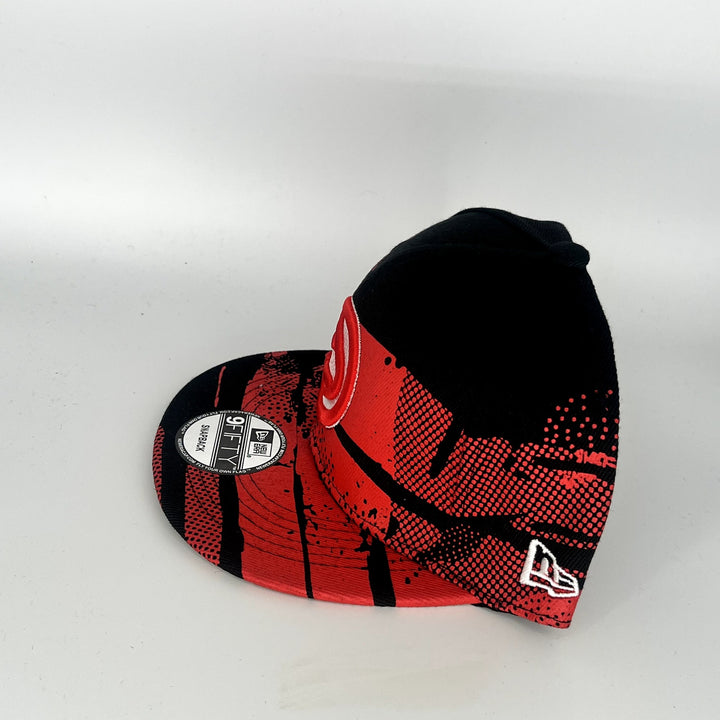 Black Red Atlanta Hawks New Era NBA 9Fifty Snapback Hat